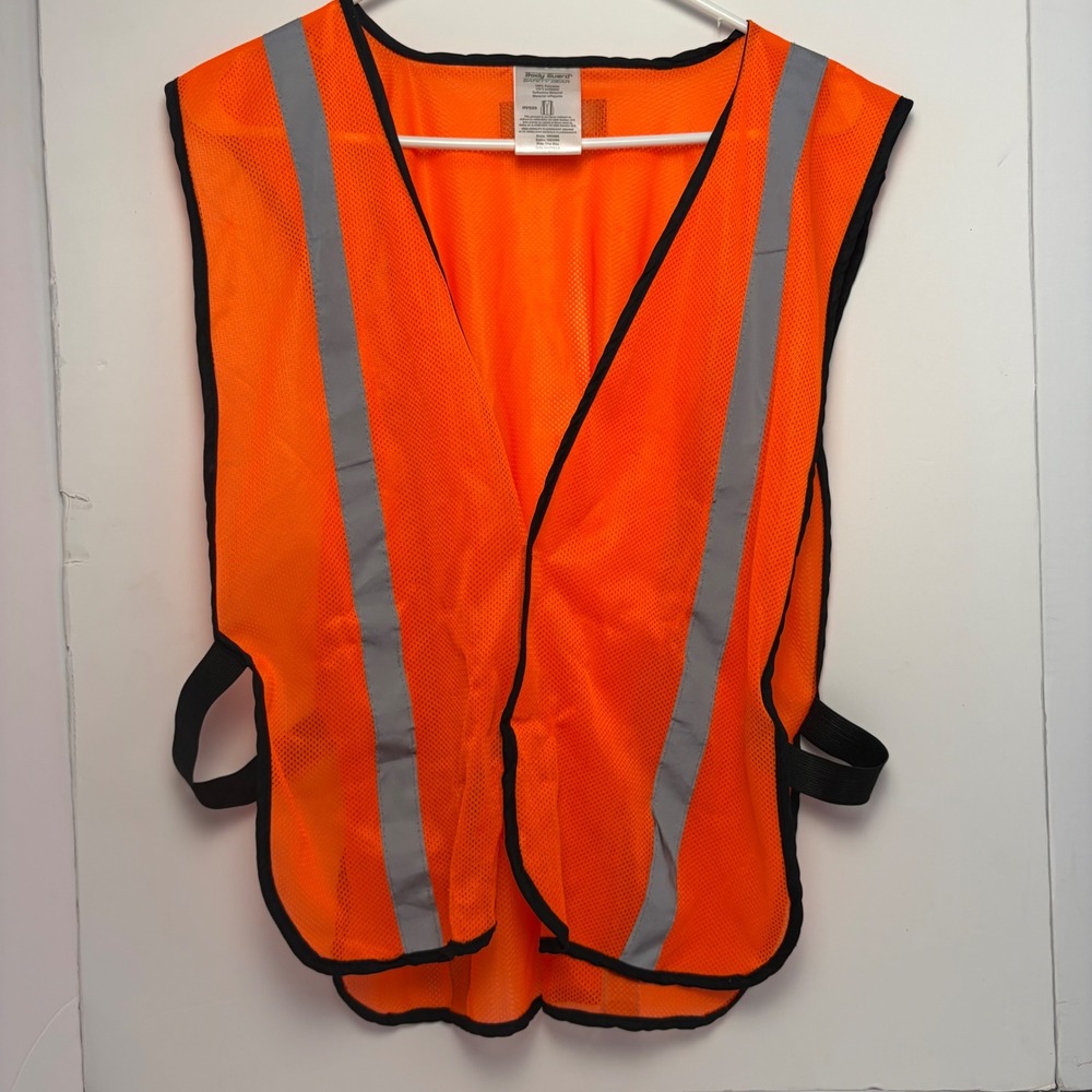Body Guard Safety Gear Orange High Visibility Reflective‎ Mesh Safety Vest HV020
